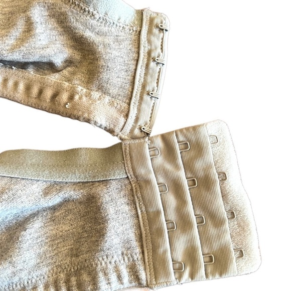 Cacique Gray Heather Padded Underwire Satin Trim Bra 50C - Picture 4 of 6